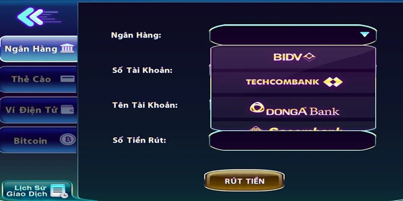 Cổng game liên kết ngân hàng hỗ trợ người dùng chỉ trong 5 phút