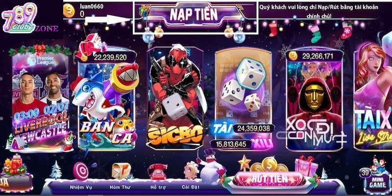 Các hình thức nạp tiền vào 789CLUB bằng MB bank