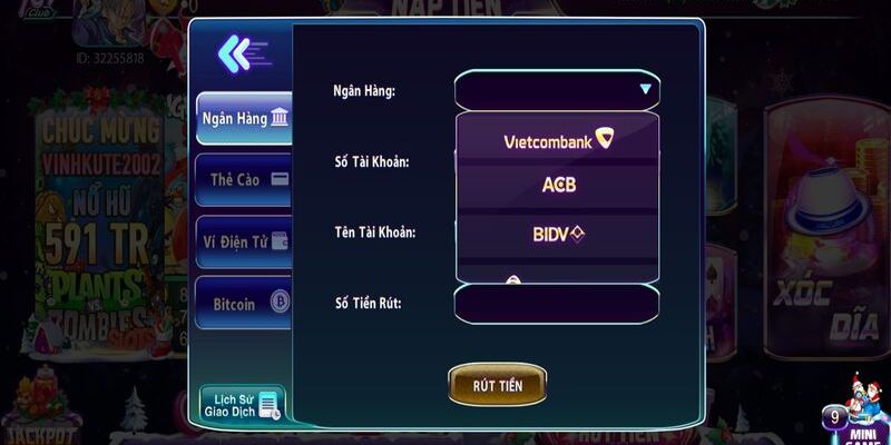 Lưu ý cần biết khi nạp tiền vào 789CLUB bằng Vietcombank